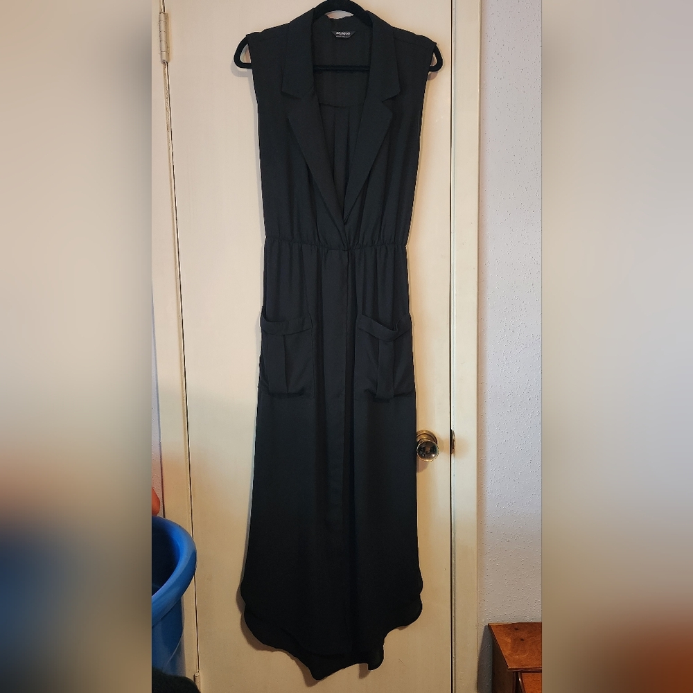 Zeagoo Black Sleeveless Maxi Cover-up Dress